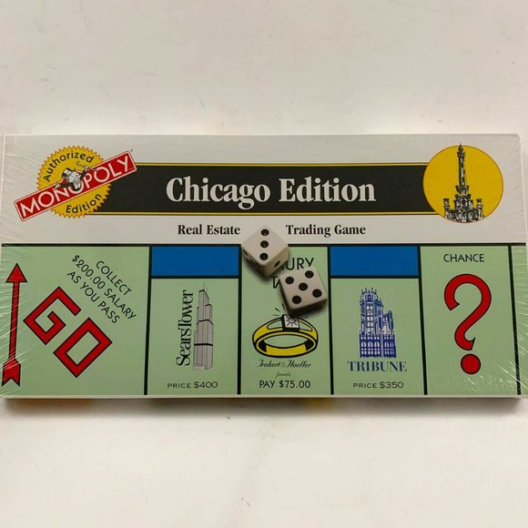 Vintage Monopoly Chicago Edition 2000 Authorized Edition Board Game Sealed‎ - Picture 1 of 6